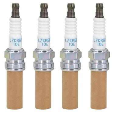 Imagem de 4/6 peças 18855-10060 LZKR6B10E vela de ignição normal compatível com Hyundai I20 I30 I35 IX20 Kia CEE'D Carens Soul Venga Rio 1.4/1.6L LZKR6B-10E Peças automotivas velas de ignição (4 peças)