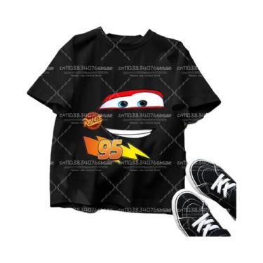Imagem de Camiseta Infantil Disney Pixar Lightning McQueen, Manga Curta, Desenho
