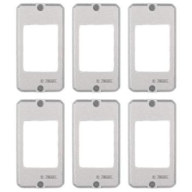 Imagem de 6 Placas Alumínio Polido P/ Condulete 3/4 Pol. Tramontina