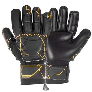 Imagem de Luva de Goleiro Semi-Profissional para Campo, Futsal e Society | Multiterreno | Aderência Superior e Conforto | 2025(Preto/Dourado,9)