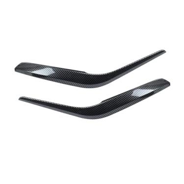 Imagem de 2 pçs conjunto esquerda direita interior maçaneta da porta exterior capa guarnição substituição Compatível com bmw x1 e84 2010 2011 2012 2013 2014 2015 2016(Carbon 2pcs)