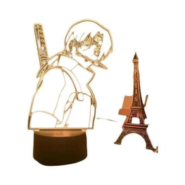 Imagem de Lâmpada Noturna 3D LED De Anime Uchiha Sasuke Obito Madara Gaara Narut