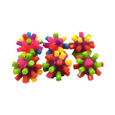 Imagem de Conjunto De Bolas Elásticas Coloridas Arco-Íris Para Crianças, Alívio 