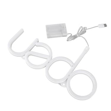 Imagem de Placa de Sinal Aberto Neon Brilhante LED RGB Bateria USB Powered PVC Display Light para Loja Festa Restaurantes Cenas Negócio Econômico em Energia