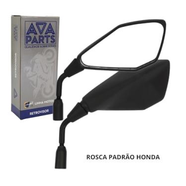Imagem de AVAPARTS, Retrovisor Modelo Z400 Rosca HONDA Lente Convexa