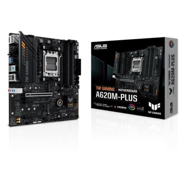 Imagem de Placa-Mãe ASUS TUF GAMING A620M-PLUS, AMD AM5, mATX, DDR5, Preto - 90MB1EZ0-M0EAY0-Unissex