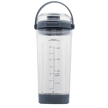 Imagem de WSEYU Recipiente de reposição de 510 g compatível com liquidificador portátil Ninja Blast, copo de substituição de 510 g com tampa e tampa inferior para liquidificadores portáteis Ninja BC151BK