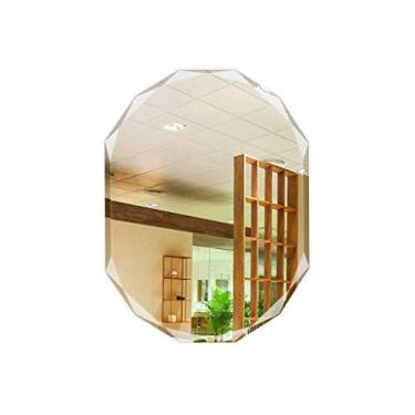 Imagem de Espelho Antiembaçamento Diamante Europeu Lateral Banheiro Espelho Decorativo Simples Sem Moldura Montado na Parede HD Prateado Espelho AN1016 915 (Tamanho: B)