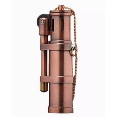 Imagem de Isqueiro de vela criativo de querosene vintage Wheel para presente de coleção (Bronze)