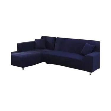 Imagem de Capas De Sofá Em L De Cor Sólida E Elásticas, Protetores De Canto Espe