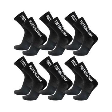 Imagem de Meias Unissex Antiderrapantes Para Treino, 6 Pares, Para Futebol, Basq