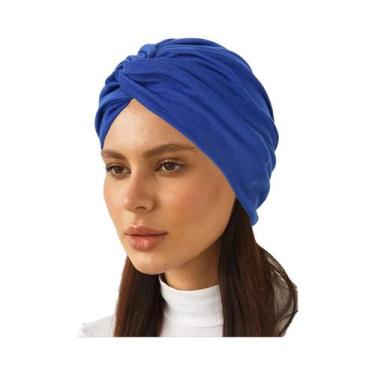Imagem de Touca Hijab Muçulmana De Cor Sólida E Elástica Para Mulheres, Lenço De
