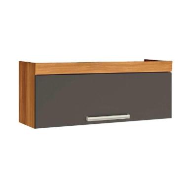 Imagem de Armário De Cozinha Modulado Burguesa C/ 1 Porta Basculante Freijo/grafite - Nesher