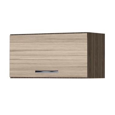 Imagem de Armário Aéreo Cozinha Geladeira 1 Porta 60 Cm Castanho Avelã