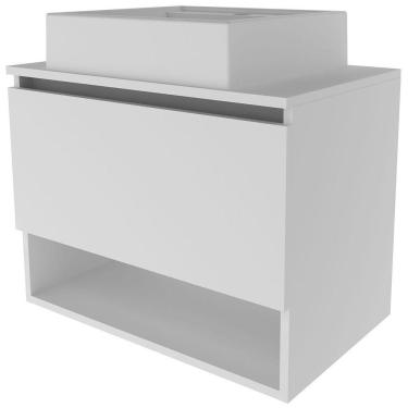 Imagem de Gabinete De Banheiro 60 Cm 1 Porta Com Cuba Valente Branco