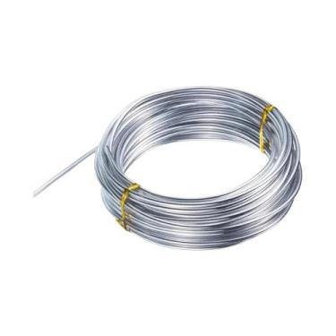 Imagem de Fio De Alumínio Prateado 1mm 15mm 2mm Fio Metálico Versátil Para Artes