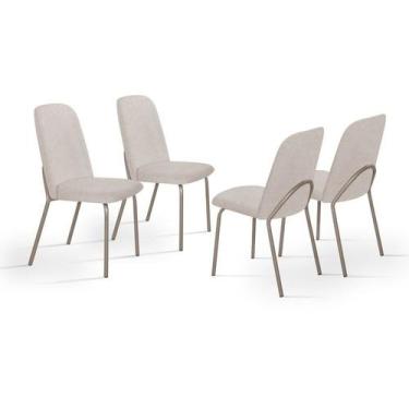 Imagem de Kit com 4 Cadeiras 92x53cm California - Aço Nobre Móveis