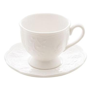 Imagem de Xícara Para Café Com Pires Lyor New Bone Butterfly Flower 10 - LYOR_CJ