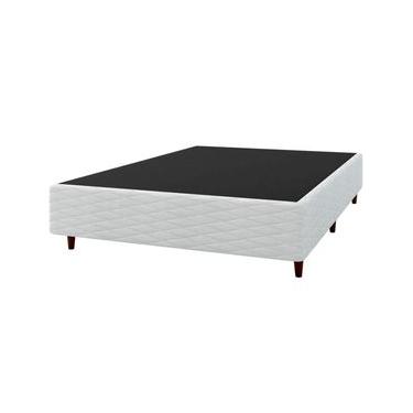 Imagem de Base Box de Casal Umaflex New Itália com Revestimento em Jacquard - 38x138x188cm - Branco