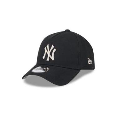 Imagem de BONE NEW ERA 9FORTY A-FRAME SNAPBACK NEW YORK YANKEES MLB PRETO-Masculino