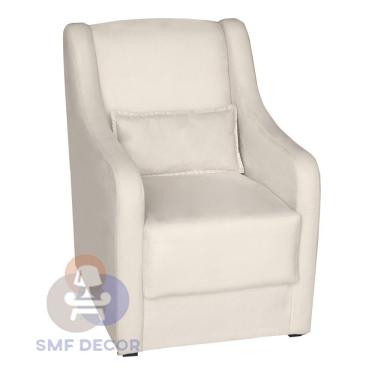 Imagem de Poltrona Para Amamentação Glamour Com Almofada Bege