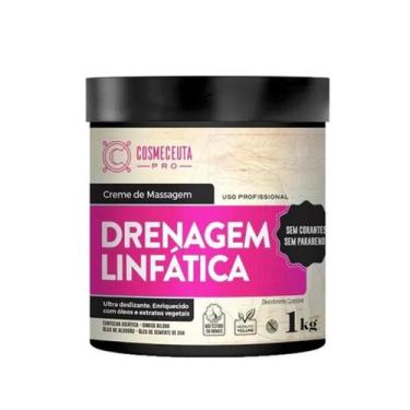 Imagem de Creme de massagem drenagem linfatica cosmeceuta pote 1 kg  - HC Cosmét