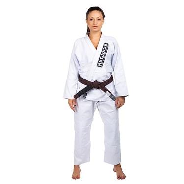 Imagem de Kimono Trançado F300 Jiu Jitsu Haganah, Branco, A3