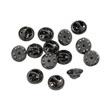 Imagem de Fechos De Broche Borboleta De Metal Esmaltado Prata E Dourado, 50-100 