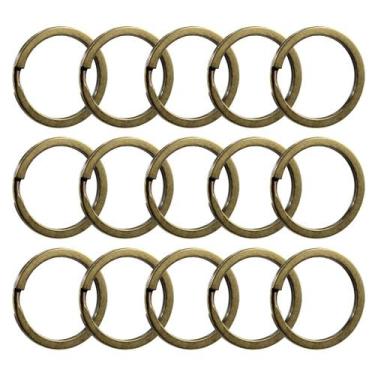 Imagem de Argola 28mm Banhada a Níquel Ouro Velho Para Chaveiro 50 Unidades - Ru