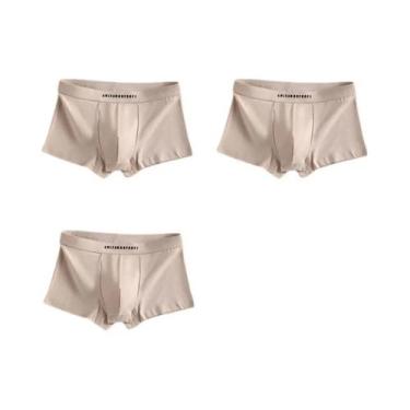 Imagem de Cuecas Boxer Esportivas Respiráveis Masculinas 3PCS, Roupa Íntima Sexy