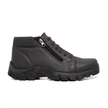 Imagem de Tênis Adventure Coturno Masculino Elastico e Ziper Lateral Solado Tratorado-Masculino