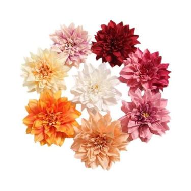 Imagem de Grandes Flores Artificiais De 14cm Para Casamento, Festa, Decoração De