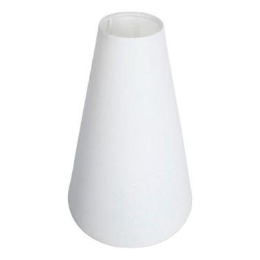 Imagem de Cúpula de Abajur 10x22x35cm Cone Tecido Algodão Soquete Nacional Ref 0