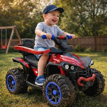 Imagem de RAYO Quadriciclo Spider Rayo 2 Em 1 Com Faróis Musicais e Empurrador A