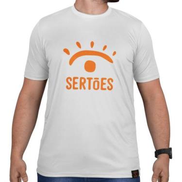 Imagem de Camisa Camiseta Manga Curta Sertões Casual Oficial 03, Branco, M