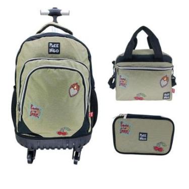 Imagem de Kit Mochila De Rodinha Packn'go + Lanch + Estojo Box 8340-Feminino