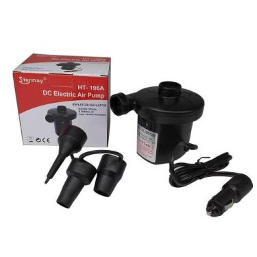 Imagem de Inflador eletrico bomba de ar 12v 75w para colchao barco e inflaveis e