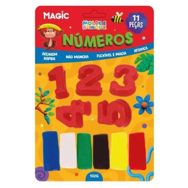 Imagem de Molde e brinque 11 peças - números