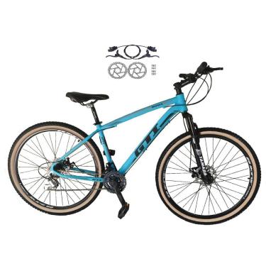 Imagem de Bicicleta Aro 29 Gti Roma 21v Freio a Disco Hidráulico Alumínio Garfo Suspensão com Pne...