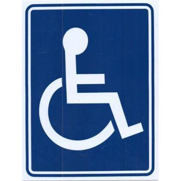 Imagem de Placa de pvc deficiente físico 15x20cm - ACESSO