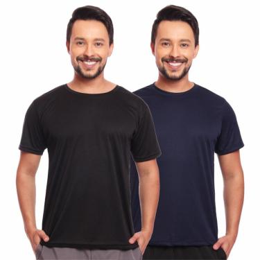 Imagem de Kit 2 Camisas Academia Esportiva Com Proteção Uv Masculina-Masculino