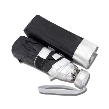 Imagem de Guarda chuva mini uv unissex compacto com sombrinha proteção solar  - 