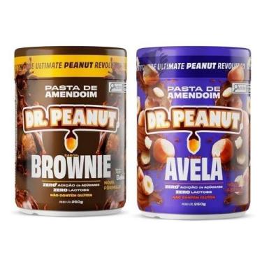 Imagem de Kit 2 Pasta de amendoim Dr Peanut 250g Sabores Zero Açucares Sem Glúte