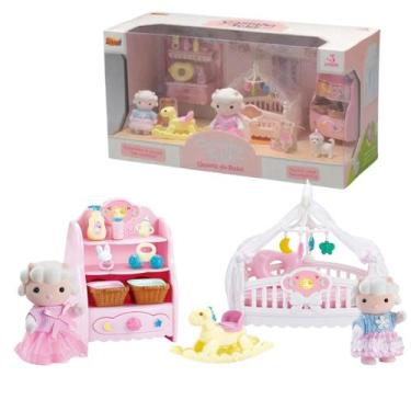 Imagem de Casinha Feliz Coleção Quarto Do Bebê Com Bonecas Acessórios - Zoop Toy