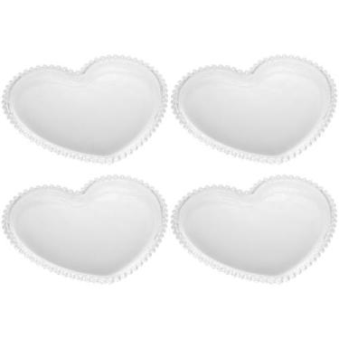 Imagem de 1 PRATO CRISTAL DE CHUMBO CORACAO PEARL 18x15x2cm - Wolff, Transparent