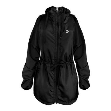 Imagem de Parka Corta Vento Plus Size Feminina Preta WSS Brasil, Cinza, 3G