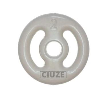 Imagem de Anilha Emborrachada -Cinza - 2 Kg-Unissex