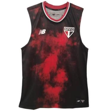 Imagem de Regata Basquete São Paulo 2024 Uniforme 3 Torcedor Preta New Balance-Masculino