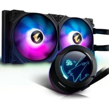 Imagem de Water Cooler Gigabyte Aorus Liquid Cooler 280, RGB, 280mm,Com Display LCD -GP-AORUS WATERFORCE X 280-Unissex