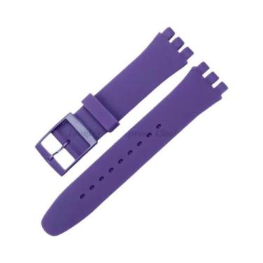 Imagem de Pulseira De Relógio De Silicone Transparente Colorida E Macia 16mm 17m